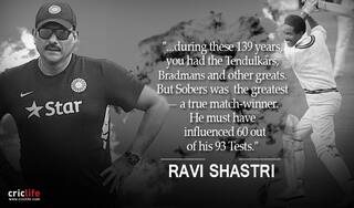 Ravi Shastri hails Garry Sobers as the “greatest”