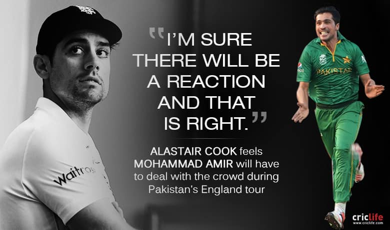 Alastair Cook’s cautionary message to Mohammad Amir