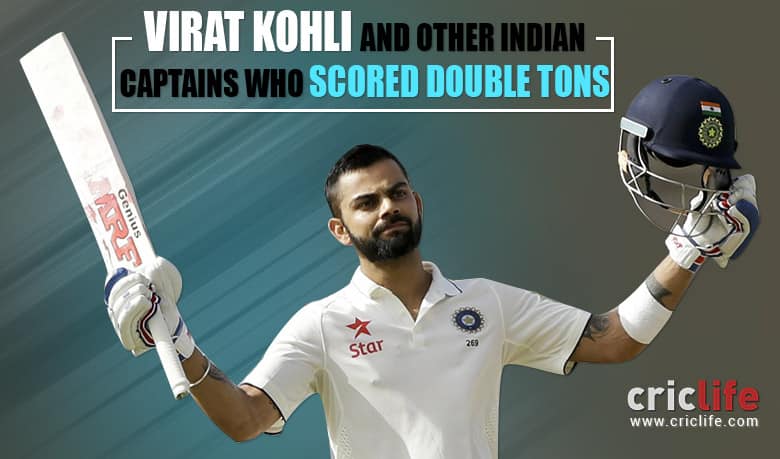 Infographic: Virat Kohli and other 4 double centurion Indian captains