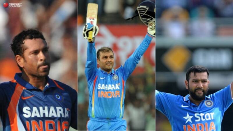  When Sachin Tendulkar, Virender Sehwag, Rohit Sharma scored their double-hundreds, the margin was exactly the same &acirc; 158!