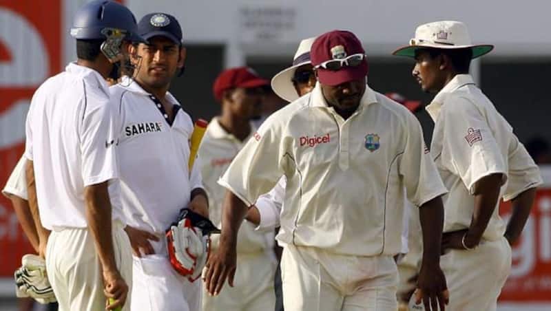Brian Lara was clearly frustrated and told MS Dhoni to walk off the field &Acirc;&copy; AFP 