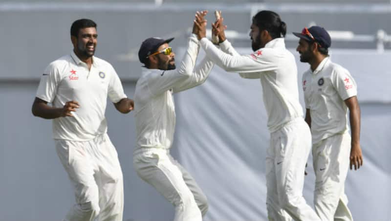 भारतीय टीम 112 अंकों के साथ टेस्ट क्रिकेट में नंबर एक टीम बन गई है © AFP