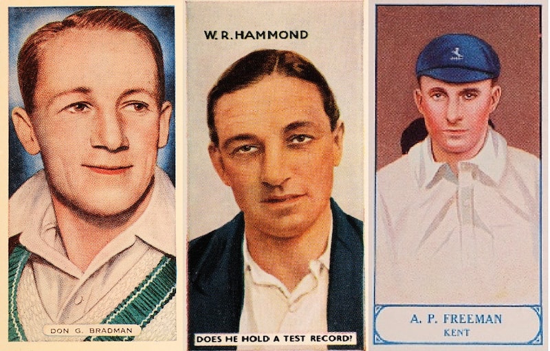 Three of the most unusual stumpers in history: Tich Freeman (left), Don Bradman (centre), Wally Hammond &Acirc;&copy; Getty Images