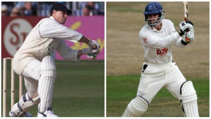  At Hove in 2000 Michael Bevan (left) and Richard Montgomerie added 292 and 265; they are the only pair to put up two 250-run stands in the same match &Acirc;&copy; Getty Images