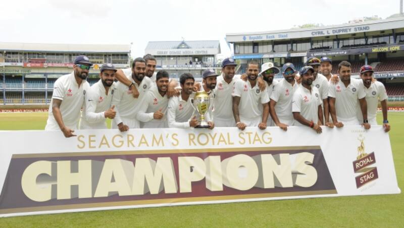 Team India won the four-Test series against West Indies by 2-0 on Monday &copy; AFP 