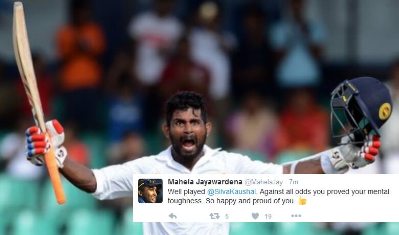 Twitterati hail Kaushal Silva, who scores a ton against Australia despite split webbing, six stitches