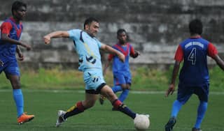 And now MS Dhoni shines in his ‘soccer boots’