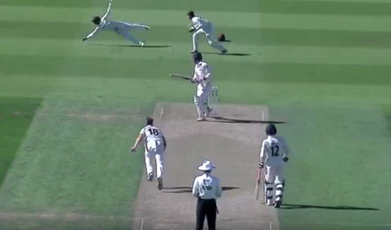 VIDEO: ‘Wicketkeeper’ Kumar Sangakkara takes ripper at first slip