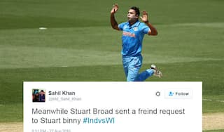 Twitterati troll Stuart Binny after he leaks 5 sixes in an over to centurion Evin Lewis
