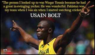 Usain Bolt, cricket and Waqar Younis