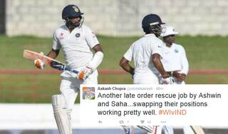 Ravichandran Ashwin, Wriddhiman Saha get a pat on the back from Twitterati for their rescue act