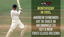 Andrew Symonds hits 16 sixes to set First-Class record
