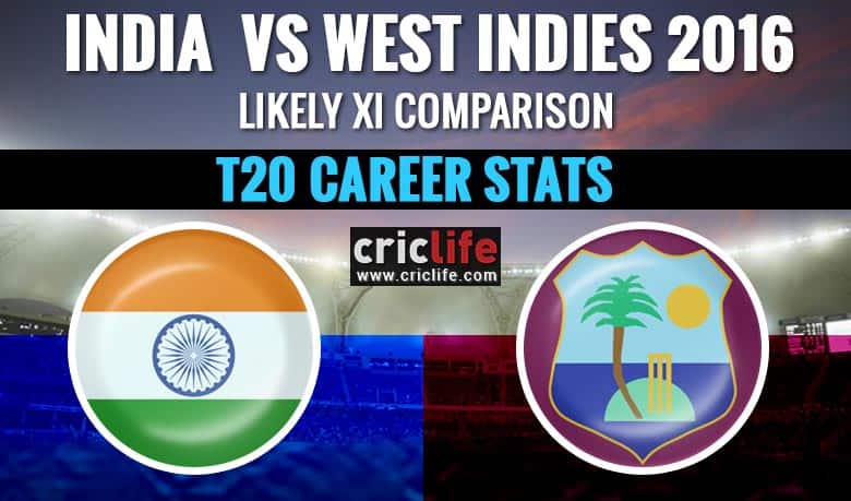 India vs West Indies, 1st T20I at Lauderhill, Florida: Likely XI comparison