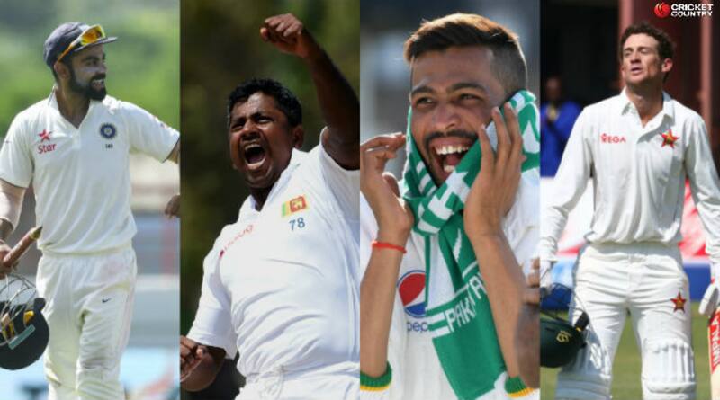 Virat Kohli, Rangana Herath, Mohammad Aamer & Craig Ervine &Acirc;&copy;  AFP & Getty Images