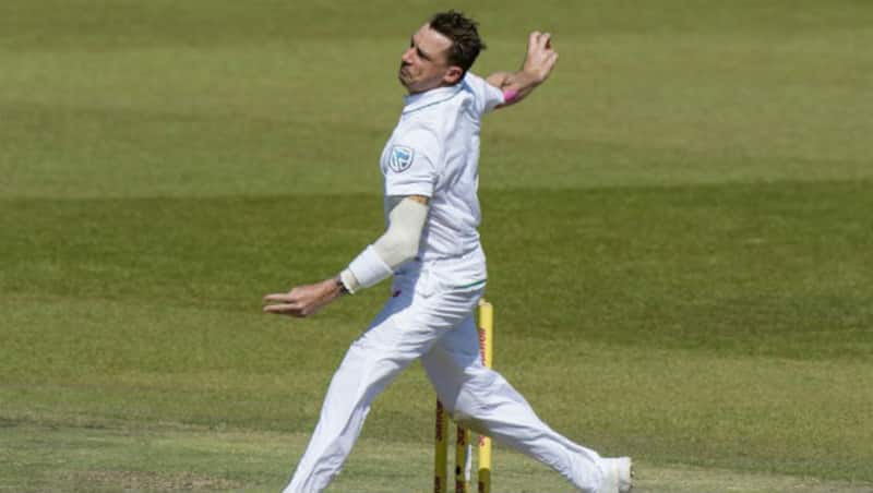  Steyn, took his 26th five-wicket haul in New Zealand's second innings as his figures read 5 for 33 &Acirc;&copy; AFP