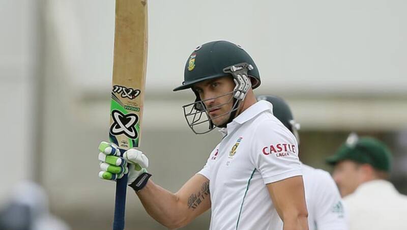 Faf du Plessis scored an unbeaten 114 &copy; Getty Images