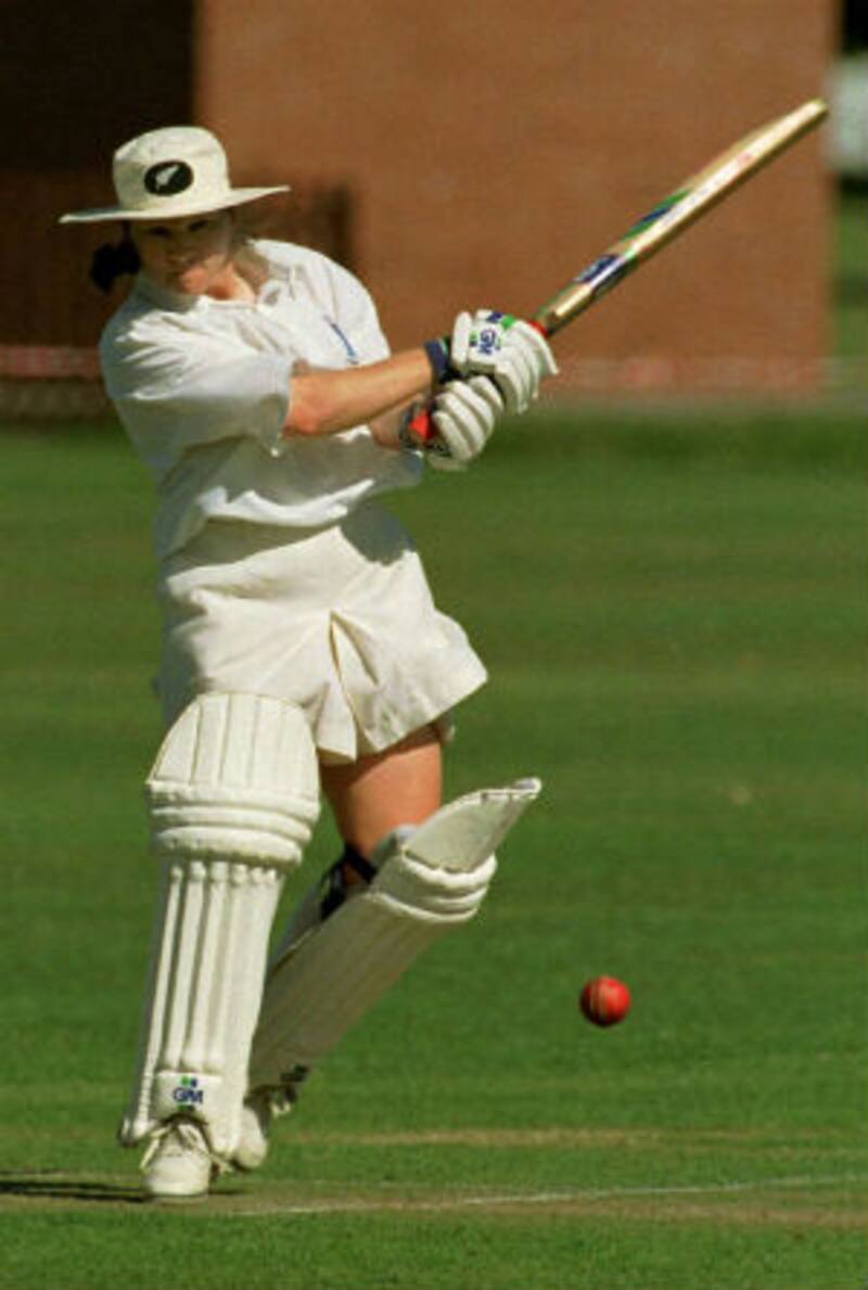 Emily Drumm unleashes that trademark square-cut on her way to her record-breaking 161 not out &Acirc;&copy; Getty Images