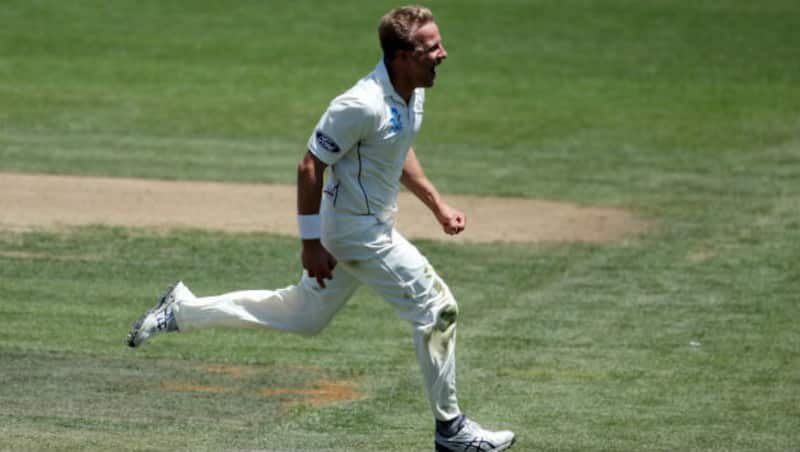 Truth: Neil Wagner loves to celebrate his wickets as much as anyone else &copy; AFP