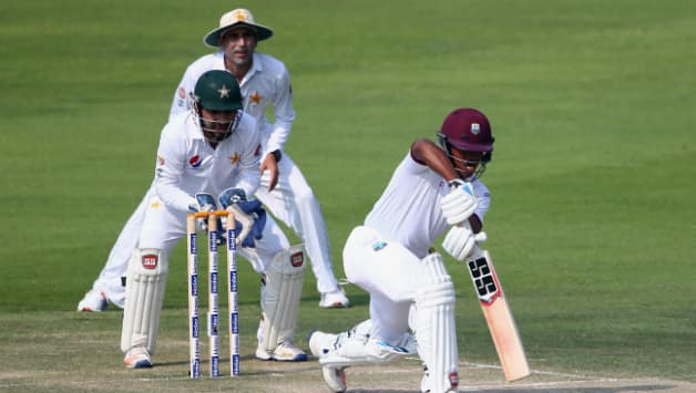 Image result for Pak Vs WI, 2ND Test , ABU DHABI  Pakistan on top after late wickets