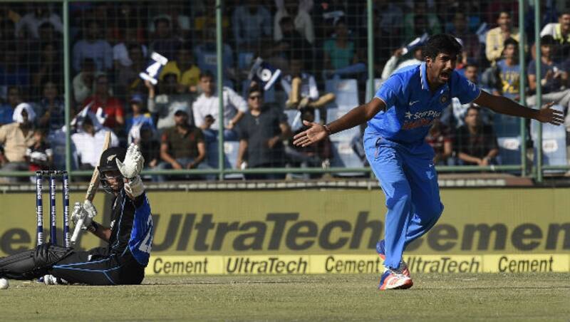 Jasprit Bumrah scalped three crucial wickets in 3rd ODI against New Zealand &copy; AFP