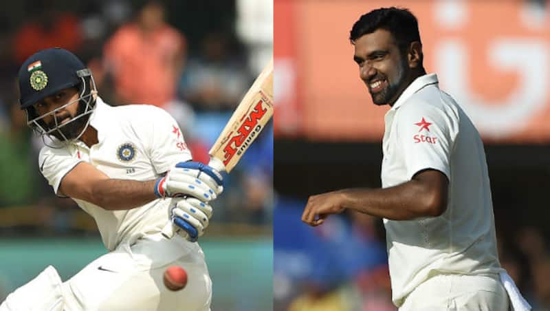 Virat Kohli has the best batting average in the current Indian Test, while same goes with Ravichandran Ashwin in terms of bowling average &Acirc;&copy; AFP