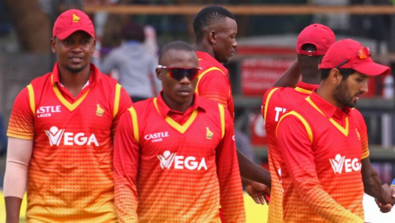 Zimbabwe (above), who have played just a game so far, failed to win the tie against visitors Sri Lanka © AFP