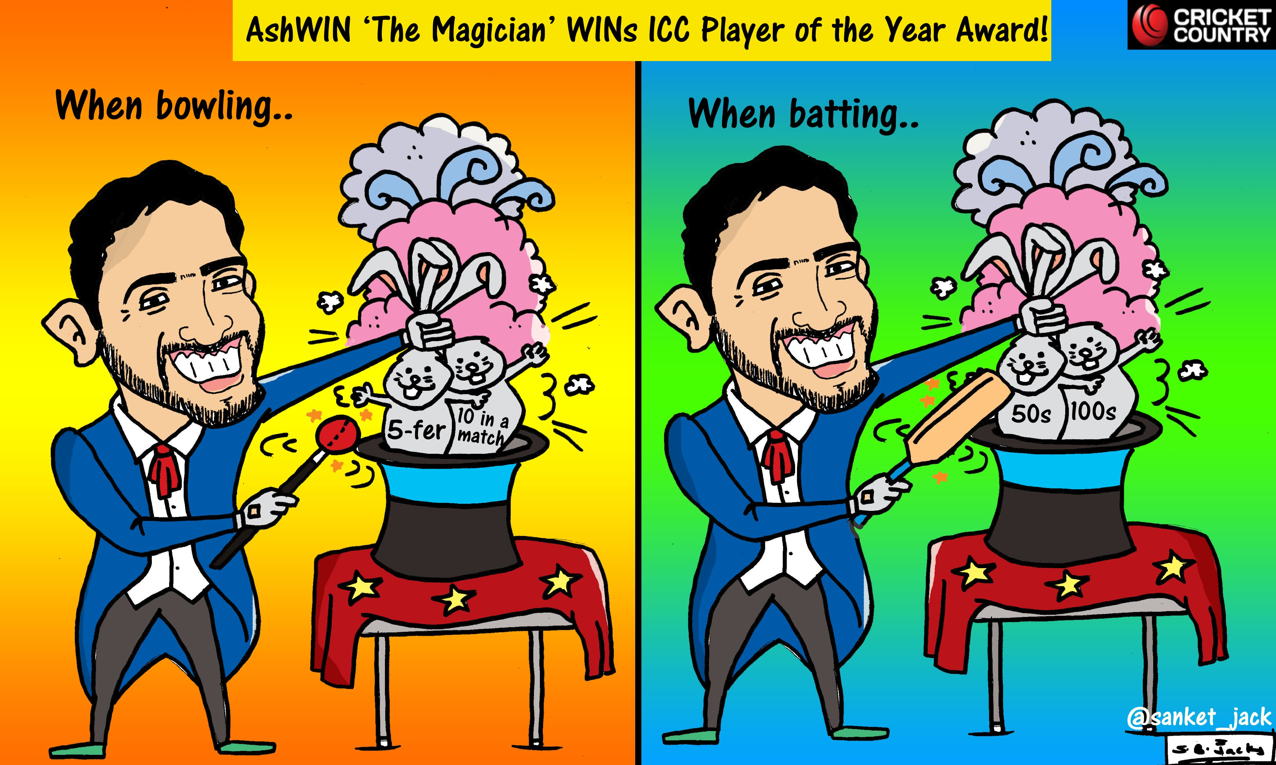 CARTOON: AshWIN ‘The Magician’ WINs ICC Player of the Year ... - 4134 x 2480 jpeg 746kB