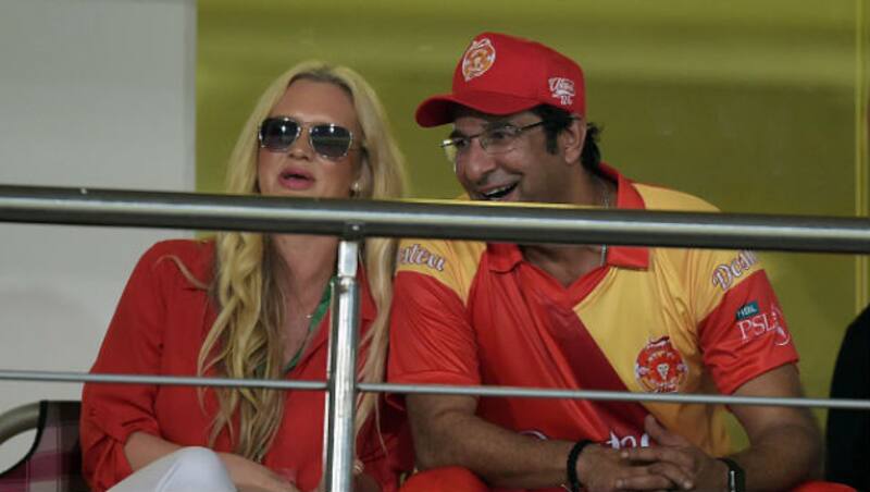 Shaniera Akram and Wasim Akram &Acirc;&copy; AFP