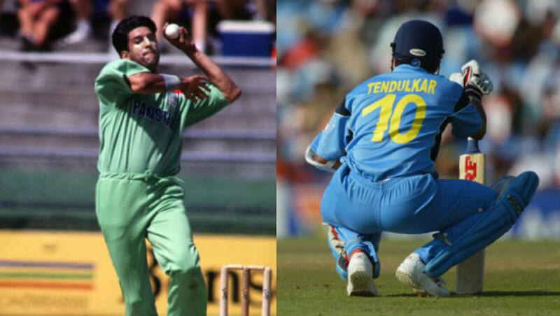 Wasim Akram (left) and Sachin Tendulkar (right) &Acirc;&copy; Getty Images