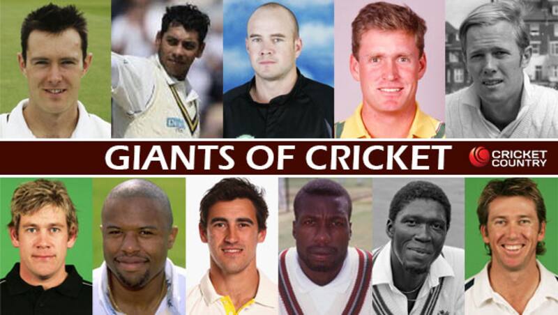 Giants of Cricket: Will Jefferson, Michael Vandort, Peter Fulton, Tom Moody, Tony Greig (c), Jacob Oram, Adrian Rollins (wk), Mitchell Starc, Curtly Ambrose, Joel Garner, Glenn McGrath &Acirc;&copy; Getty Images