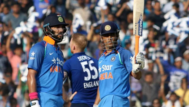 Yuvraj Singh and MS Dhoni took India to 381 for 6 after they came together at 25 for 3 &Acirc;&copy; IANS