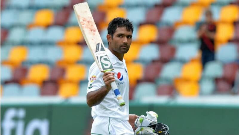 Asad Shafiq departs after a brilliant 137 that almost won the Test for Pakistan. (Courtesy: Getty Images)