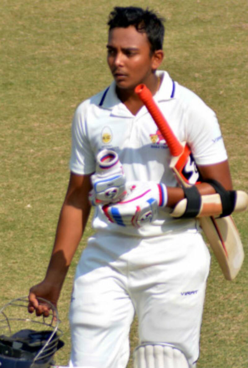 Prithvi Shaw scored 71 and 44 in the Ranji Trophy final 2016-17 &copy; IANS
