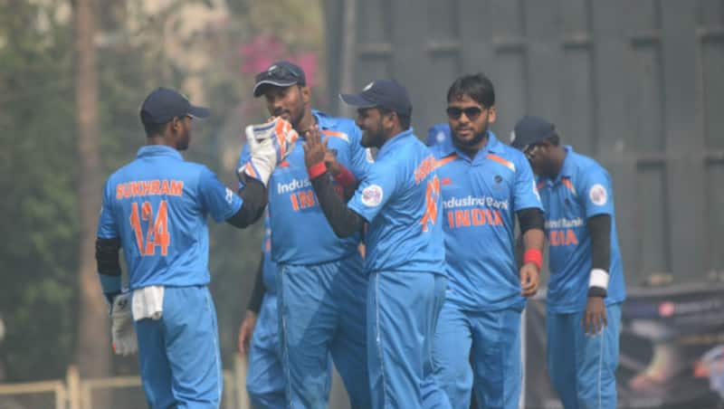 Indian players in action during the blind cricket world cup &Acirc;&copy; IANS