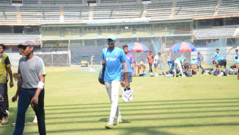 India Under-19 team during their practise session at Wankhede Stadium &copy; IANS