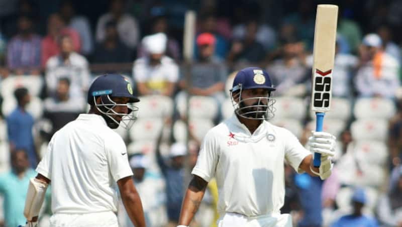 Cheteshwar Pujara (83) and Murali Vijay (98*) added 178 for the second wicket &copy; IANS