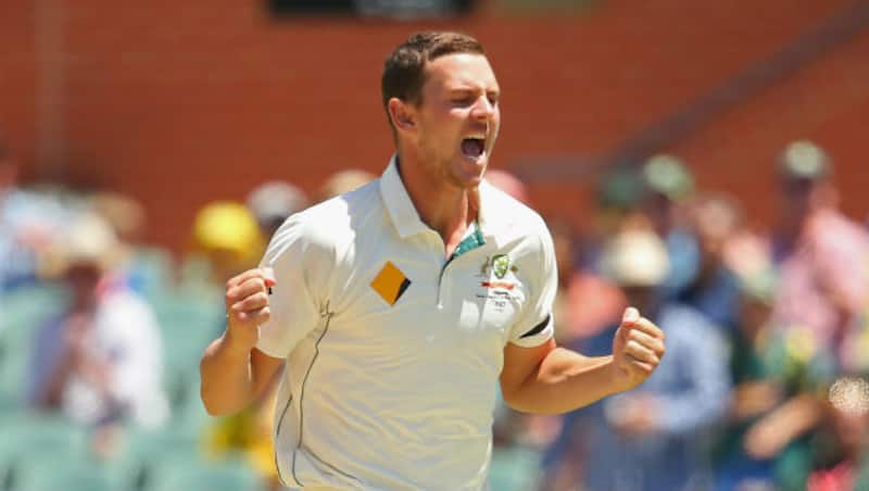 Josh Hazlewood had made his Test match debut for Australia against India at the Brisbane Cricket Ground on 17 December 2014 © Getty Images
