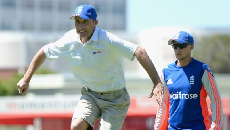 Nasser Hussain (left) was England captain from 1999-2003 and, as Joe Root will have to do, combined the duties of leadership with being one of the side's top-order batsmen &Acirc;&copy; Getty Images (File Photo)