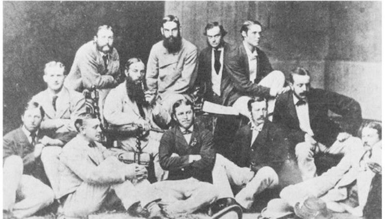 Robert Fitzgerald&acirc;s all-amateur side for North America, 1872. Photo Courtesy: Reminiscences by WG Grace 