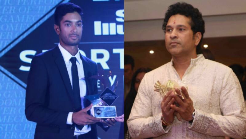 "I have got inspired by various sportsmen. I actually look up to boxer Mike Tyson. Even Sachin Tendulkar (right)," said CS Santosh (left) &Acirc;&copy; IANS