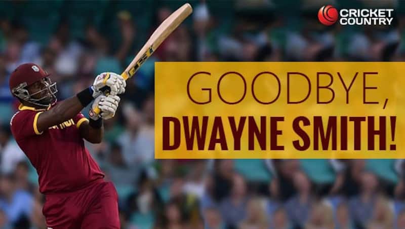 Known as a shorter format specialist, Dwayne Smith retired from with international cricket with a solitary ton in Tests &copy; Getty Images