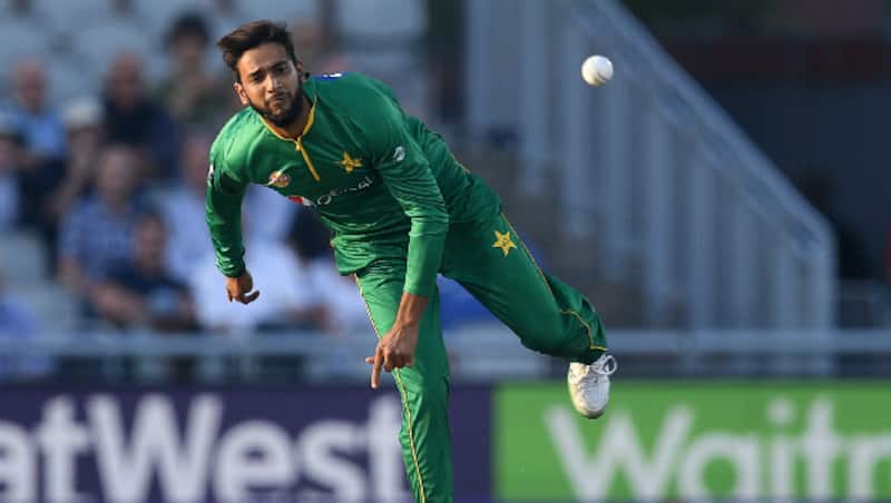 Imad Wasim was adjudged Man of the match for taking 3 crucial wickets conceding juts 18 runs in his 4 overs &copy; AFP