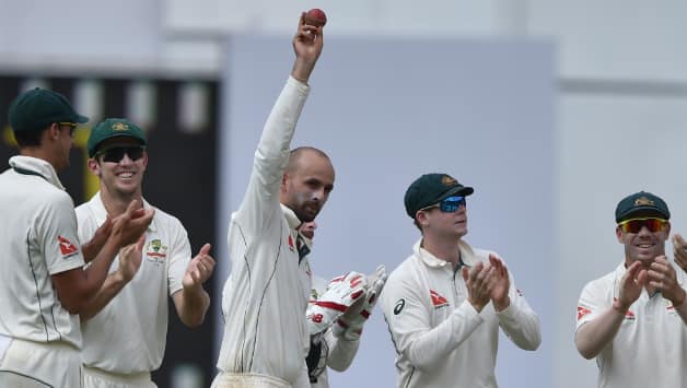 Nathan Lyon registered the best figures for an overseas spinner in India © IANS