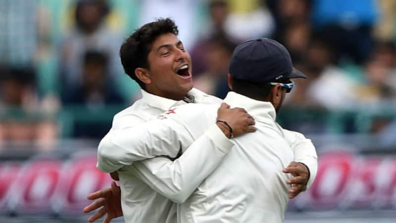 Kuldeep Yadav grabbed a 4-for on debut &Acirc;&copy; AFP