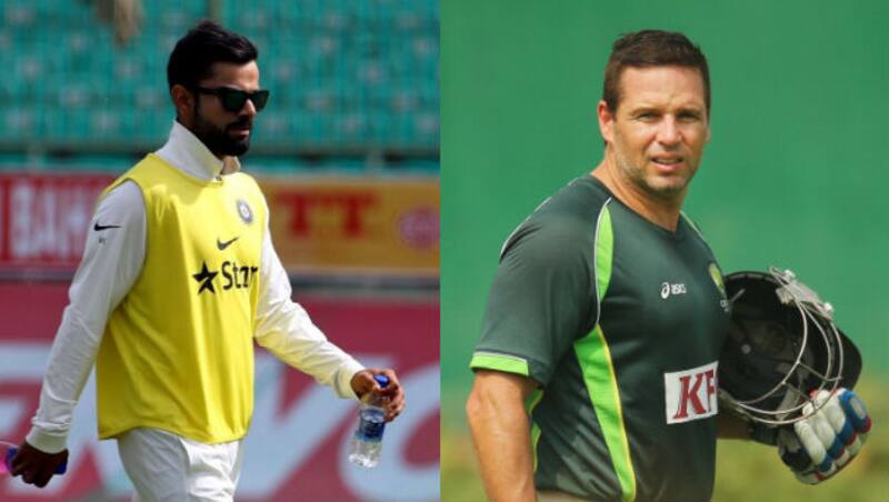 Virat Kohli and Brad Hodge &Acirc;&copy; IANS and Getty Images