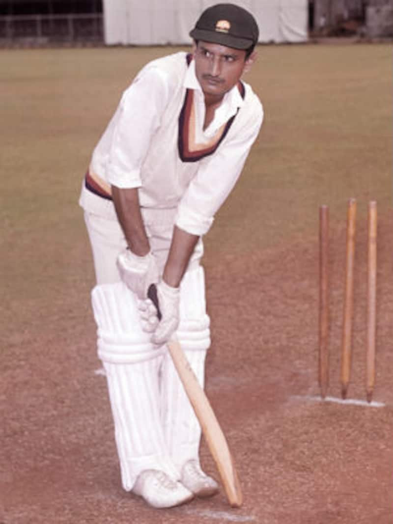 Ajit Wadekar bats at CCI, 1964  &Acirc;&copy; Getty Images (file photo)
