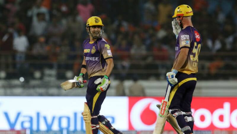 Gautam Gambhir and Chris Lynn added unbeaten 184 runs for opening partnership &Acirc;&copy; BCCI