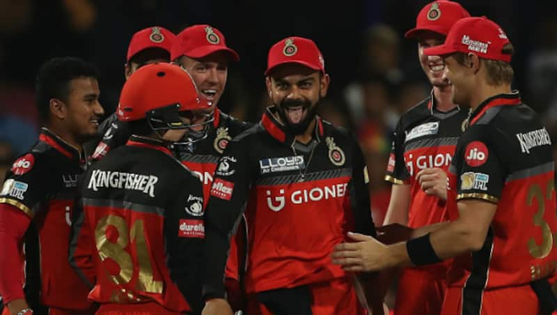 Virat Kohli celebrates after grabbing an excellent wicket on Match 17 of IPL 2017 &Acirc;&copy; BCCI