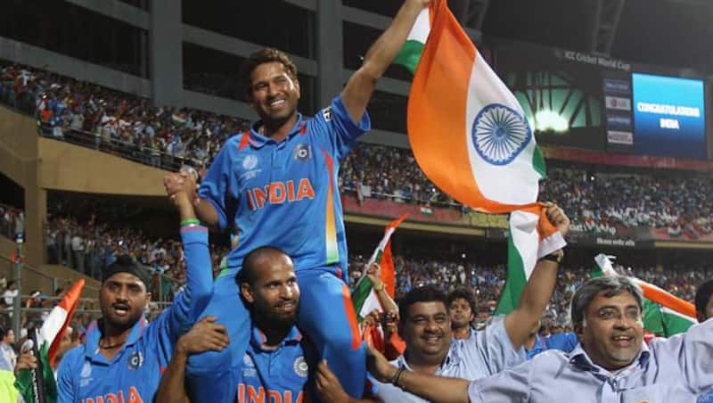 Sachin Tendulkar and Ravichandran Ashwin were among the cricketers who remembered India's 2011 world cup victory &Acirc;&copy; Getty Images
