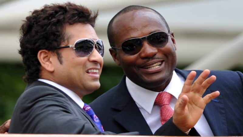 Sachin Tendulkar and Brian Lara will face off each other on May 13 &Acirc;&copy; AFP
